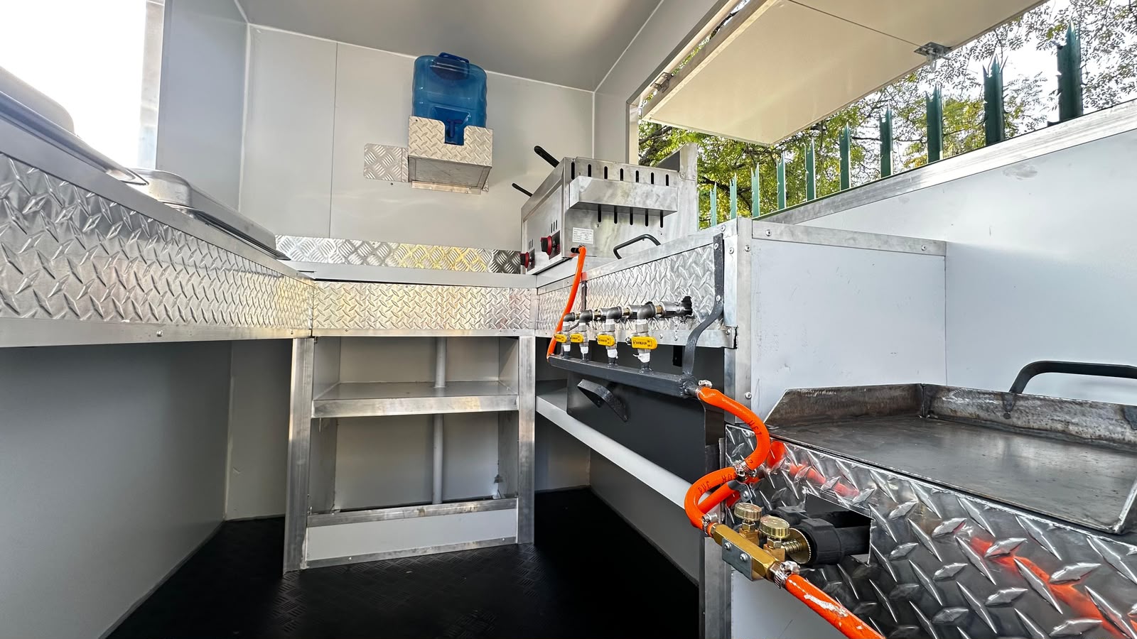 Ndlela Projects Mobile Kitchen — Cooking equipment and preparation surfaces