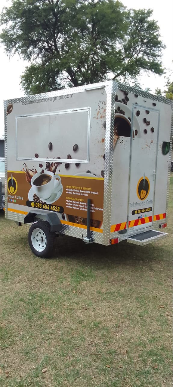 Ndlela Projects Coffee Trailer — Customer-branded exterior