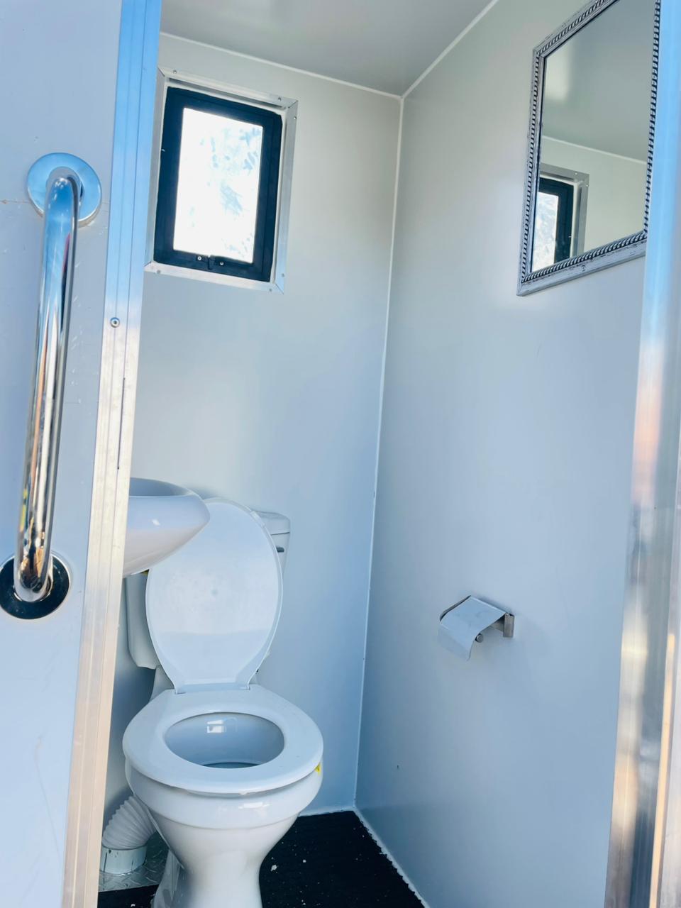 Ndlela Projects Mobile Ablution — Grab Rail Cubicle